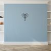 Homemania D&eacute;coration murale &Eacute;l&eacute;phant 45x52 cm Acier Noir