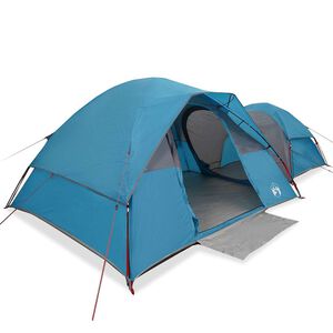 vidaXL Tente de camping 5 personnes bleu imperm&eacute;able