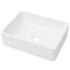 vidaXL Lavabo C&eacute;ramique Blanc 41 x 30 x 12 cm