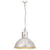vidaXL Lampe suspendue 25 W Argent&eacute; Rond 48 cm E27