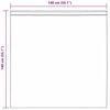 vidaXL Rideaux en voile avec boucles 2 pcs rose clair 140x140 cm