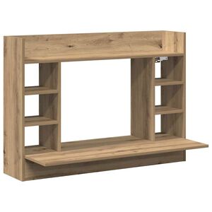 vidaXL Bureau mural ch&ecirc;ne artisanal 105 x 48 x 75 cm Bois d'ing&eacute;nierie