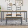 vidaXL Table &agrave; manger Panama gris 180x90x75 cm bois massif de pin