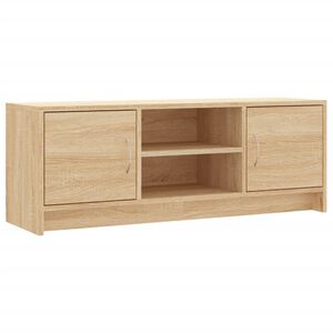 vidaXL Meuble TV ch&ecirc;ne sonoma 102x30x37,5 cm bois d'ing&eacute;nierie
