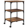 vidaXL Support d'imprimante Bois Ancien 50 x 41 x 75 cm