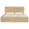 vidaXL Cadre de lit Ch&ecirc;ne Sonoma 180 x 200 cm Bois Ing&eacute;nierie