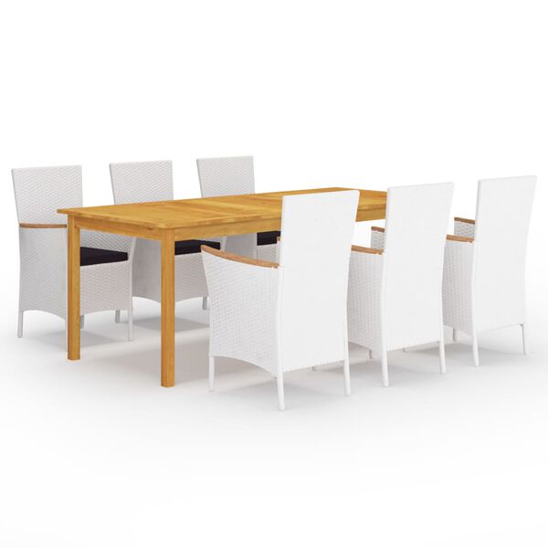 vidaXL Ensemble &agrave; manger de jardin 7 pcs