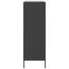 vidaXL Buffet haut noir 68x39x113 cm acier