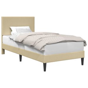 vidaXL Cadre de lit avec t&ecirc;te de lit Gris Vert Clair 80 x 200 cm