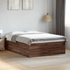 vidaXL Cadre de lit sans matelas ch&ecirc;ne marron 120x190 cm