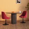 vidaXL Chaises &agrave; manger lot de 2 Rouge bordeaux Velours