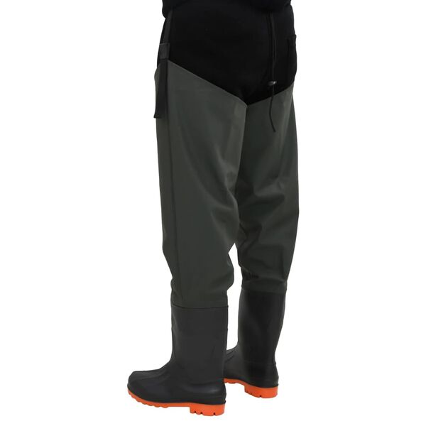 vidaXL Cuissardes vert fonc&eacute; taille 42