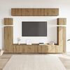vidaXL Ensemble de meuble TV mural 8 pcs chêne artisanal