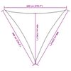 vidaXL Voile d'ombrage 160 g/m&sup2; triangulaire vert fonc&eacute; 6x6x6 m PEHD