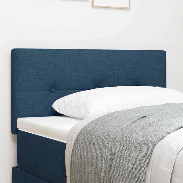 vidaXL T&ecirc;te de lit avec t&ecirc;te de lit Bleu 80 cm Cuir synth&eacute;tique