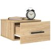 vidaXL Tables de chevet murales 2 pcs ch&ecirc;ne sonoma 35x35x20 cm