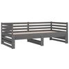vidaXL Lit coulissant sans matelas gris 2x(80x200)cm