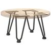 vidaXL Pieds en &eacute;pingle &agrave; cheveux pour table basse 4 pi&egrave;ces Anthracite 20 cm Acier massif