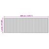 vidaXL Tapis rectangulaire naturel 100x300 cm bambou
