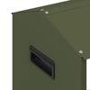 vidaXL Bac de nourrissage pour poules Vert olive 81 x 32 x 53,5 cm