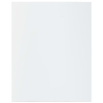 vidaXL Panneaux bibliothèque 4pcs Blanc brillant 40x50x1,5cm Aggloméré