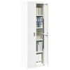 vidaXL Armoire de rangement 2 pcs Blanc 60 x 40 x 200 cm Acier