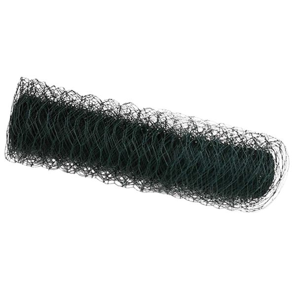 vidaXL Cl&ocirc;ture hexagonale Vert 0,8 x 25 m PVC