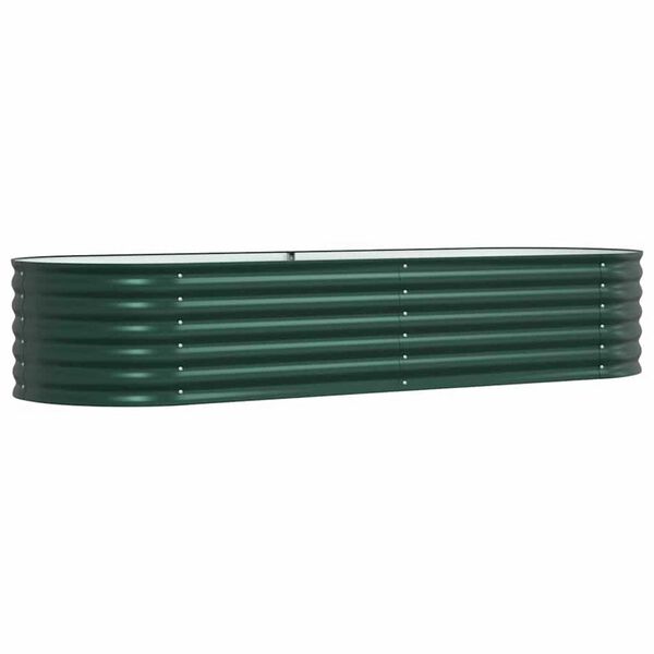 vidaXL Lit sur&eacute;lev&eacute; Vert 240 x 80 x 44 cm Acier