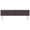 vidaXL T&ecirc;te de lit Marron fonc&eacute; 200 cm Cuir synth&eacute;tique