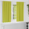 vidaXL Rideaux occultants avec anneaux 2 pcs Vert 175 x 140 cm