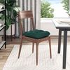 vidaXL Coussins de si&egrave;ge 4 pcs Vert fonc&eacute; 40 x 40 x 12 cm tissu