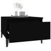 vidaXL Table d'appoint Noir 50x46x35 cm Bois d'ingénierie