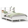 vidaXL Lit biblioth&egrave;que sans matelas blanc 140x190 cm bois pin massif