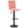 vidaXL Tabouret de bar velours rose