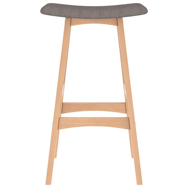 vidaXL Tabourets de bar lot de 2 gris clair tissu