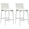 vidaXL Ensemble de bar 5 pcs Similicuir Blanc