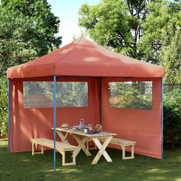 vidaXL Tente de f&ecirc;te Terre cuite 292 x 292 x 315 cm Tissu Oxford