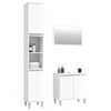 vidaXL Ensemble de meubles de salle de bain 3 pcs blanc brillant