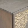 vidaXL Cabinet de chevet avec porte 2 pcs Gris 40 x 33 x 46 cm