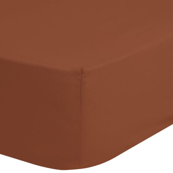 Good Morning Drap-housse Jersey 160/180x200 cm Terre cuite