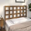vidaXL T&ecirc;te de lit Marron miel 125,5x4x100 cm Bois massif de pin