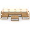 vidaXL Salon de jardin 7 pcs bois de pin massif
