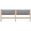 vidaXL T&ecirc;te de lit capitonn&eacute;e Marron 200 cm Pin massif