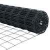 vidaXL Cl&ocirc;ture Euro Gris 1.5 x 10 m Fer rev&ecirc;tu de PVC