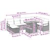 vidaXL Ensemble de canap&eacute; de jardin 9 pcs Gris polyrotin