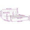 vidaXL Cadre de lit Viana sans matelas blanc 160x200 cm similicuir