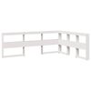 vidaXL Lit biblioth&egrave;que sans matelas blanc 160x200 cm bois pin massif