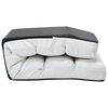vidaXL Chaise pliable de sol Blanc Similicuir