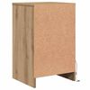 vidaXL Armoire de chevet LED 2 pcs ch&ecirc;ne artisanal 38 x 34 x 61 cm