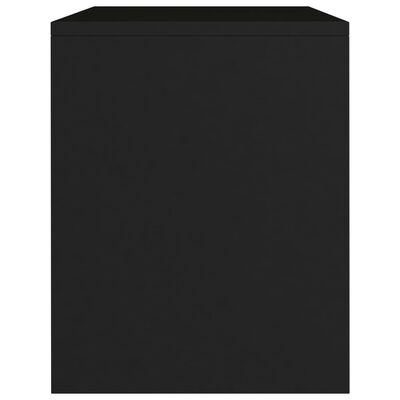vidaXL Table de chevet Noir 40x30x40 cm Bois d'ingénierie